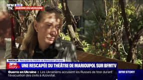 Une rescapée raconte à BFMTV "l'onde de choc" provoquée par le bombardement du théâtre de Marioupol