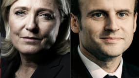 Marine Le Pen et Emmanuel Macron sont au coude à coude, selon un dernier sondage.