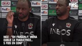 Nice : "Oh pardon !", Vieira oublie la traductrice... 5 fois en conf'
