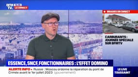 Grève à la SNCF: "Nous revendiquons une augmentation uniforme de 300 euros par mois", annonce un délégué syndical