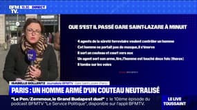 À Paris, un homme armé d'un couteau neutralisé par des agents de la sûreté ferroviaire