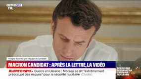 Après sa "Lettre aux Français", Emmanuel Macron se présente en candidat dans une vidéo