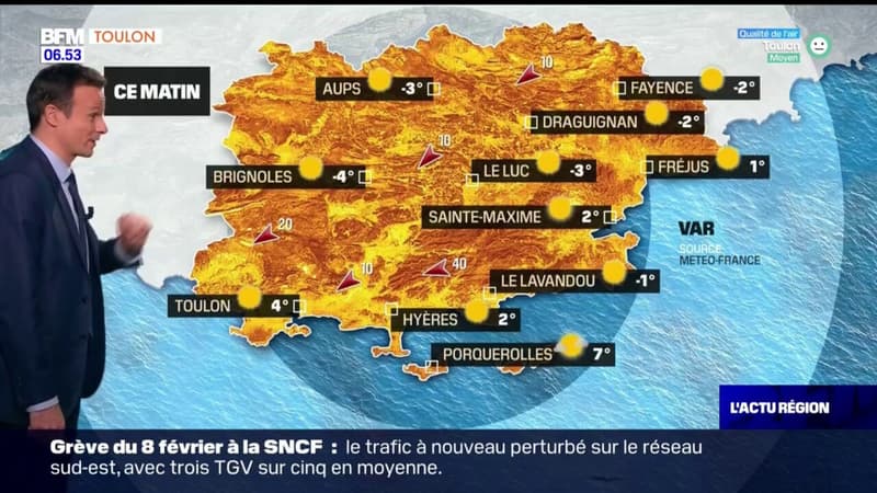 Météo Var: du soleil à perte de vue ce mercredi, 11°C à Toulon
