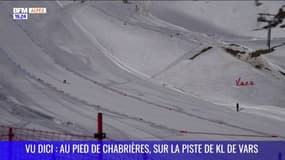 VU DICI : Au pied de Chabrières, sur la piste de KL de Vars