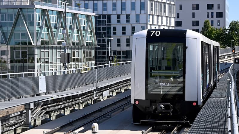 La ligne B du métro de Rennes, le 19 septembre 2022