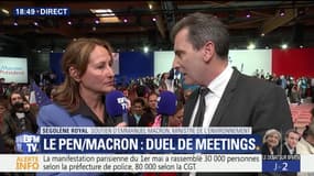 Ségolène Royal au premier rang du meeting parisien d’Emmanuel Macron