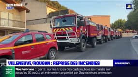 Alpes-de-Haute-Provence: reprise des incendies à Villeneuve et à Rougon