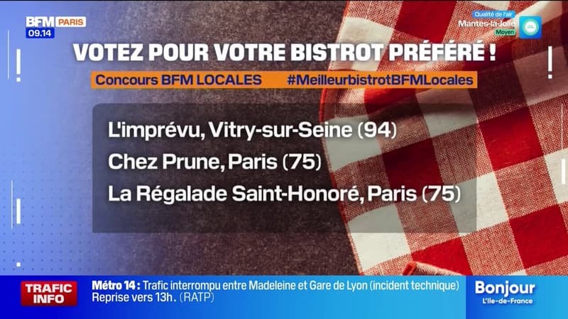 Concours du meilleur bistrot BFM Locales: votez pour votre préféré en Île-de-France