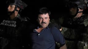 Joaquin "El Chapo" Guzman lors de son arrestation le 8 janvier par les forces de l'ordre mexicaines
