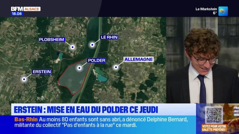 Erstein: mise en eau du Polder jeudi