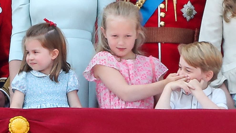Le prince George en 2018, sur le balcon de Buckingham. Le prince George en 2018, sur le balcon de Buckingham.