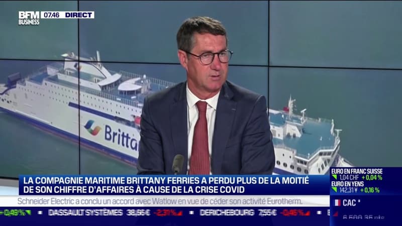 La compagnie maritime Brittany Ferries a perdu plus de la moitié de son chiffre d'affaires à cause de la crise Covid