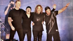 Metallica lors d'un concert pour CBS Radio en février 2016