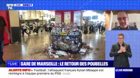 Gare de Marseille : le retour des poubelles - 13/08