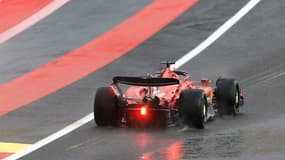 Charles Leclerc (Ferrari) au cours qualifications du Grand Prix de Belgique, le 28 juillet 2023.