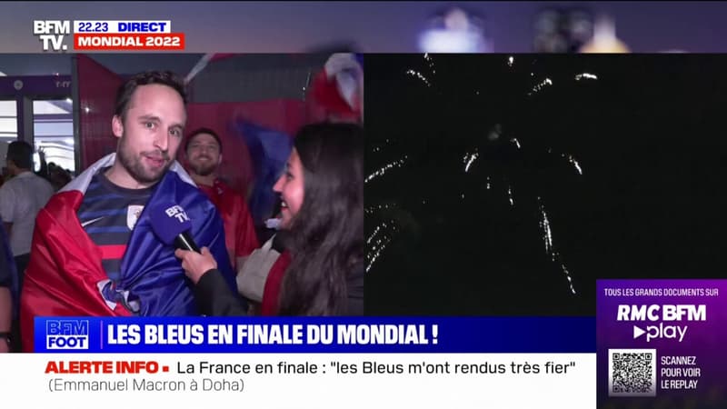 Les Bleus en finale: au Qatar, les supporters français très heureux de la qualification