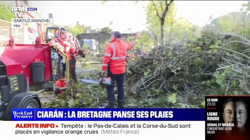 La Bretagne et la Normandie pansent encore leurs plaies après le passage de la tempête Ciaran