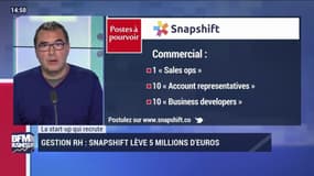La start-up qui recrute: Snapshift - 23/11