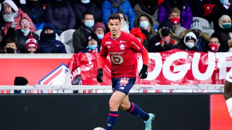 Hatem Ben Arfa avec Lille en Ligue 1, le 18 février 2022