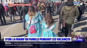 A Lyon, 3e journée de mobilisation en famille contre le projet de réforme des retraites