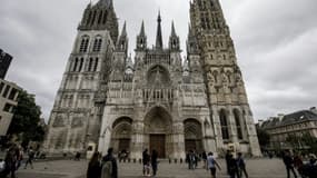 La cathédrale de Rouen le 4 juillet 2020 avant l'incendie