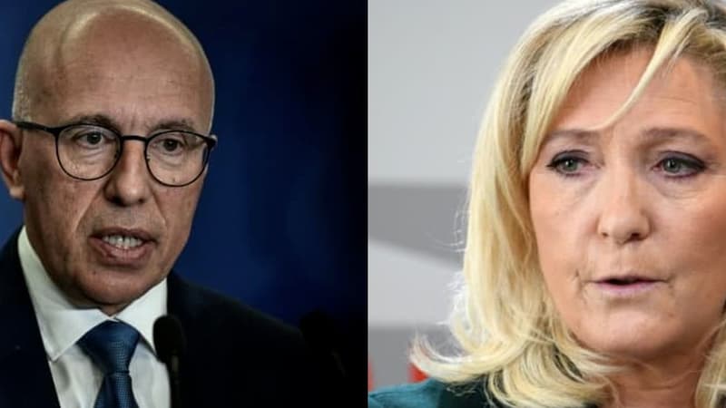 Eric Ciotti et Marine Le Pen.