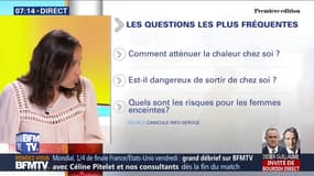 Quelles sont les questions les plus posées à Canicule info service?
