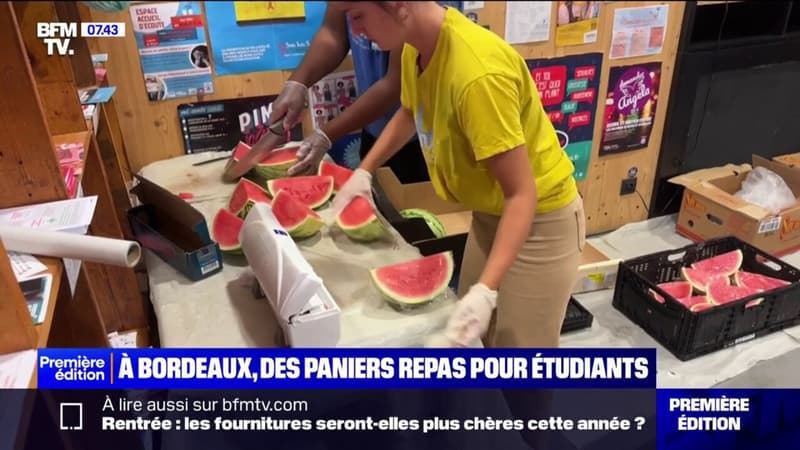 À Bordeaux, les distributions de paniers repas prisent d'assaut par les étudiants en plein mois d'août