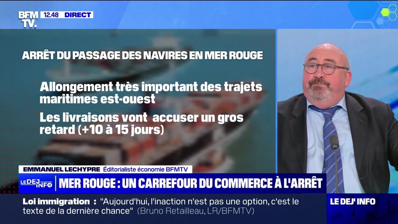 Mer Rouge un carrefour du commerce à l'arrêt 18/12