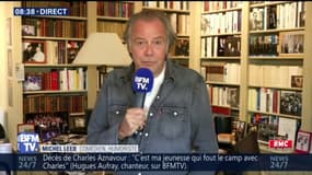 Charles Aznavour: "Quelqu'un toujours prêt à rire, à sortir un mauvais jeu de mot", se souvient Michel Leeb