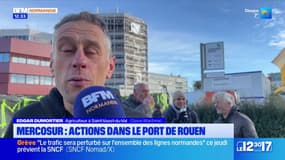 Rouen: un rassemblement au port pour protester contre l'accord avec le Mercosur 