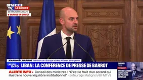 Jean-Noël Barrot (ministre des Affaires étrangères) : "J'ai choisi de consacrer mon premier voyage bilatéral au Liban, pays ami de la France (...) pris dans une guerre qu'elle n'a pas choisie"