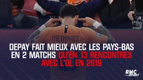 Depay fait mieux avec les Pays-Bas en 2 matchs qu'en 13 rencontres avec l'OL en 2019