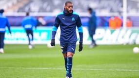 Le milieu Olivier Ntcham avec l'OM, à Auxerre le 10 février 2021