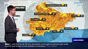 Météo Côte d’Azur: un temps très ensoleillé toute la journée, 13°C à St-Auban et 17°C à Cannes