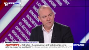 Retraites: Laurent Berger estime que l'utilisation du 49.3 serait un "vice démocratique"