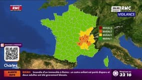 Météo: L’Ain, le Jura, la Loire, la Haute-Loire, l’Isère et le Rhône en vigilance orange
