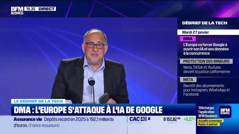 DMA : l'Europe s'attaque à l'IA de Google - 27/01