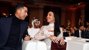 Cristiano Ronaldo et sa compagne Georgina Rodriguez lors de la soirée des Globe Soccer Awards de Dubaï en janvier 2024