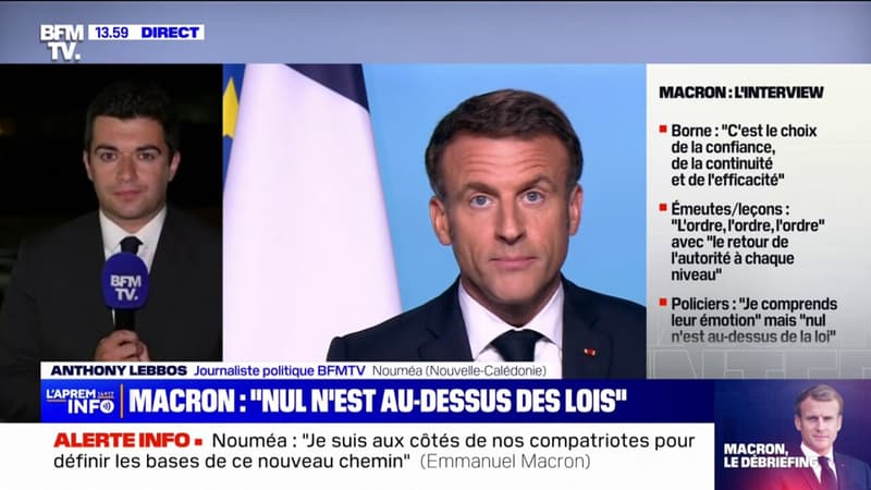 Depuis Nouméa, Emmanuel Macron a prôné 