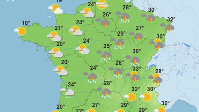 La météo samedi 14 juin 2025.