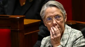 Élisabeth Borne à l'Assemblée nationale le 17 octobre 2023 