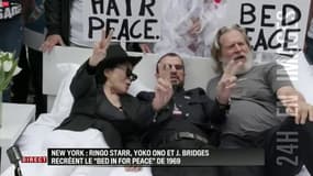 51 ans après, Ringo Starr et Yoko Ono recréent le "Bed Peace"