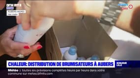 Chaleur dans le Nord: distribution de brumisateurs à Aubers