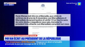Sinistré de la rue d'Aubagne expulsé. Benoît Payan écrit au Président. 