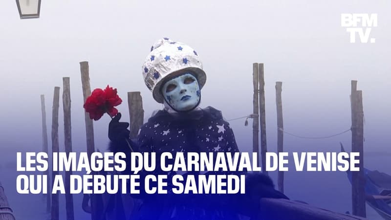 Les images du carnaval de Venise qui a commencé hier dans le brouillard