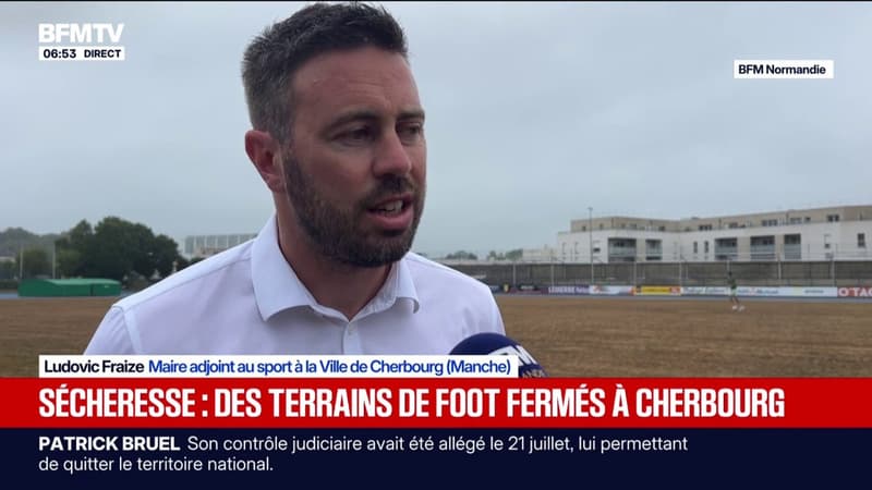 Cherbourg: des terrains de foot interdits d'accès en raison de la sécheresse