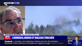 Incendies en Gironde: à la suite des évacuations, "il ne reste plus grand monde" à Landiras, annonce le maire Jean-Marc Pelletant