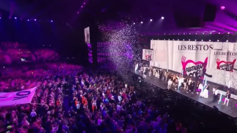 Le concert des Enfoirés 2024, diffusé sur TF1 le 1er mars 2024.