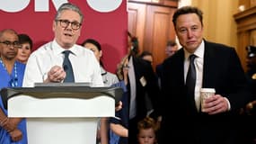 Le Premier ministre britannique Keir Starmer / Le milliardaire Elon Musk